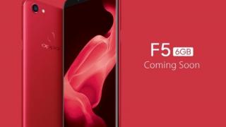 Cận cảnh Oppo F5 phiên bản đỏ rực