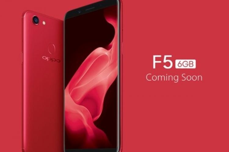Cận cảnh Oppo F5 phiên bản đỏ rực